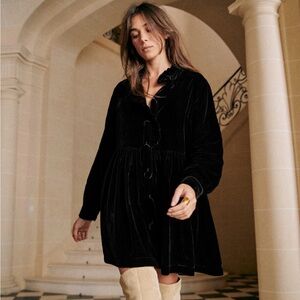 Sezane Sybelle Dress Black - Size 2